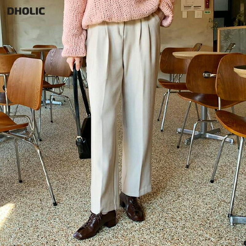 【新作10%OFF】ツータックワイドパンツ・全3色・t61635 レディース【pt】【韓国 ファッション ボトムス ズボン パン