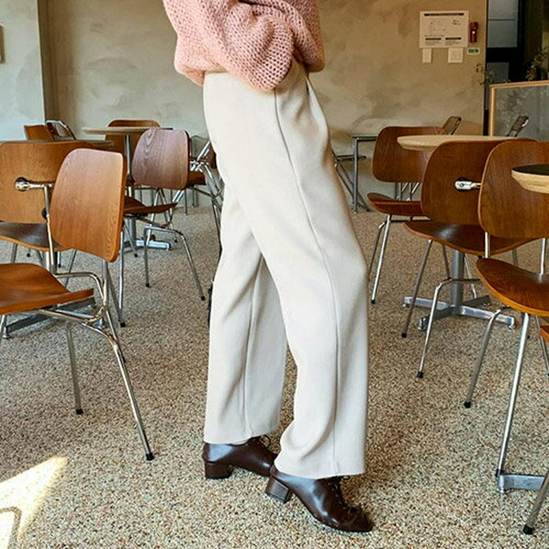 【新作10%OFF】ツータックワイドパンツ・全3色・t61635 レディース【pt】【韓国 ファッション ボトムス ズボン パン