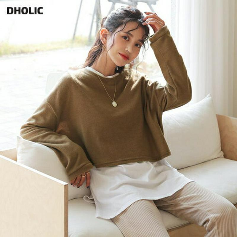 【新作10%OFF】ソフトクロップドTシャツ・全4色・t64403 レディース 【tops】【韓国 ファッション トップス Tシ