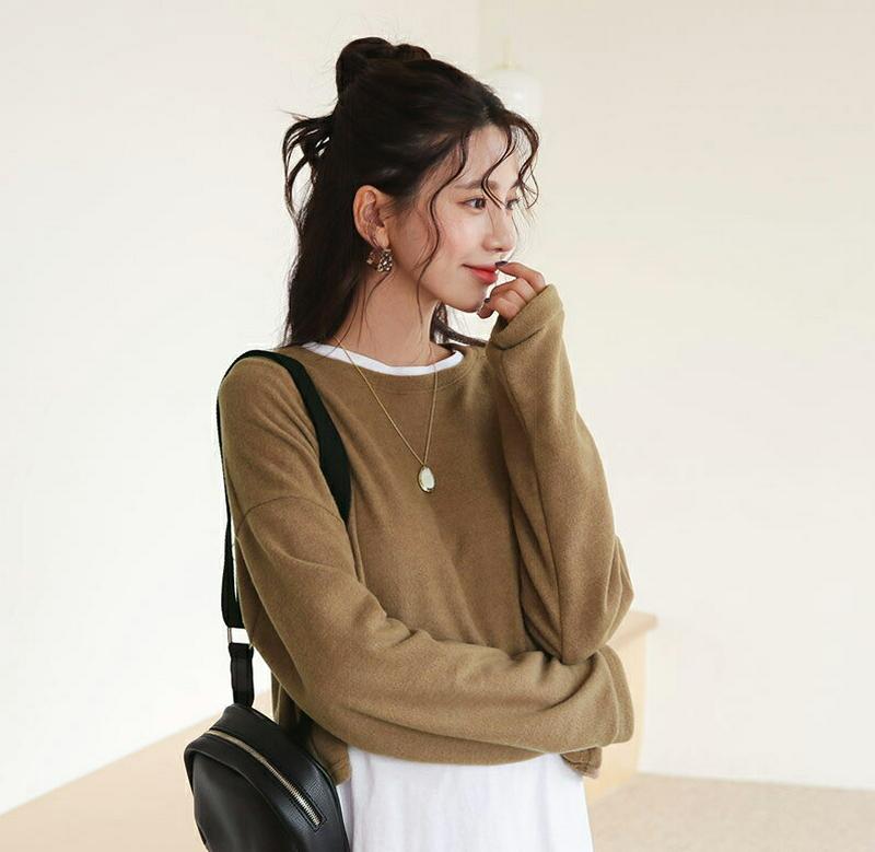 【新作10%OFF】ソフトクロップドTシャツ・全4色・t64403 レディース 【tops】【韓国 ファッション トップス Tシ