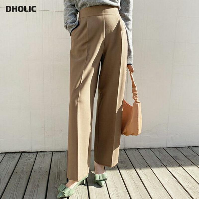 【新作10%OFF】ストレートパンツ・全2色・b64940 レディース【pt】【韓国 ファッション ボトムス ズボン パンツ ロ