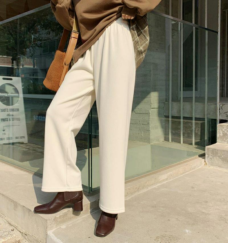 【新作10%OFF】リブドロストワイドパンツ・全4色・b64976 レディース【pt】【パンツ ズボン ロングパンツ ワイド ワ