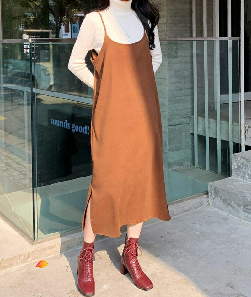 【新作10%OFF】ラウンドキャミワンピース・全3色・t64969 レディース【ops】【ワンピース ロング ロングワンピース 