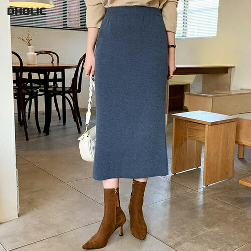 【新作10%OFF】ニットペンシルスカート・全4色・t64979 レディース【sk】【スカート ロング ロングスカート ペンシル