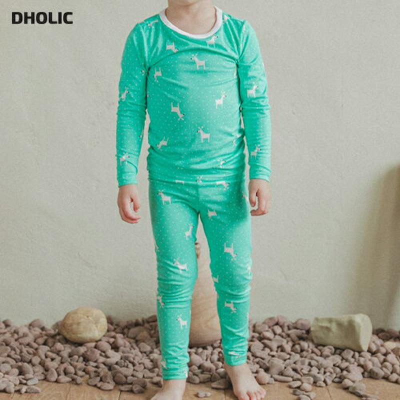 アニマルパジャマSET(グリーン)・p008223 キッズ【3~8才】【uw】【パジャマ ルームウェア 部屋着 トップス パンツ 長袖 アニマル柄 動物 カジュアル 女の子 男の子 韓国 韓国子供服 子供 こども 子供服 こども服】【KIDS】