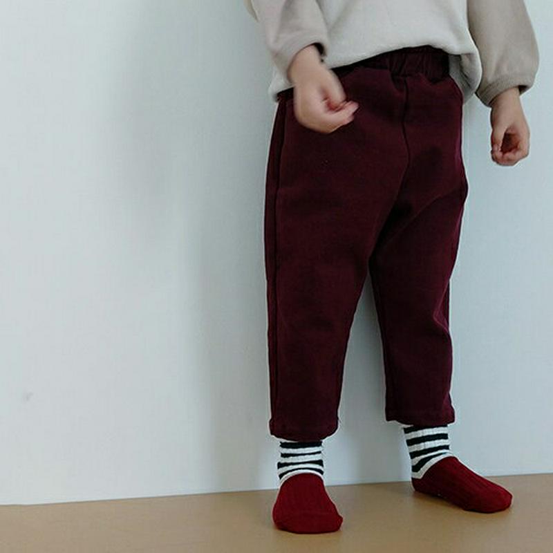 【キッズ20%OFF】ピーチスキンパンツ・u08310 キッズ【3~8才】【pt】【パンツ ズボン ロングパンツ 長ズボン 単色