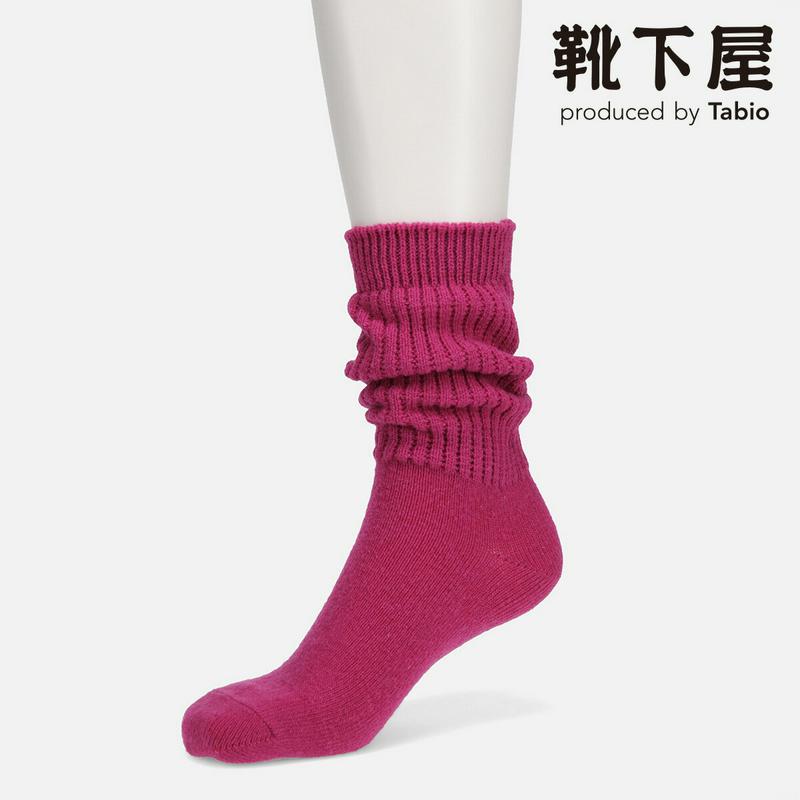 【全品送料無料★〜1/16 23:59迄】【あす楽】【Tabio】 ウール混ルーズソックス / 靴下屋 靴下 タビオ くつ下 クルー レディース 日本製