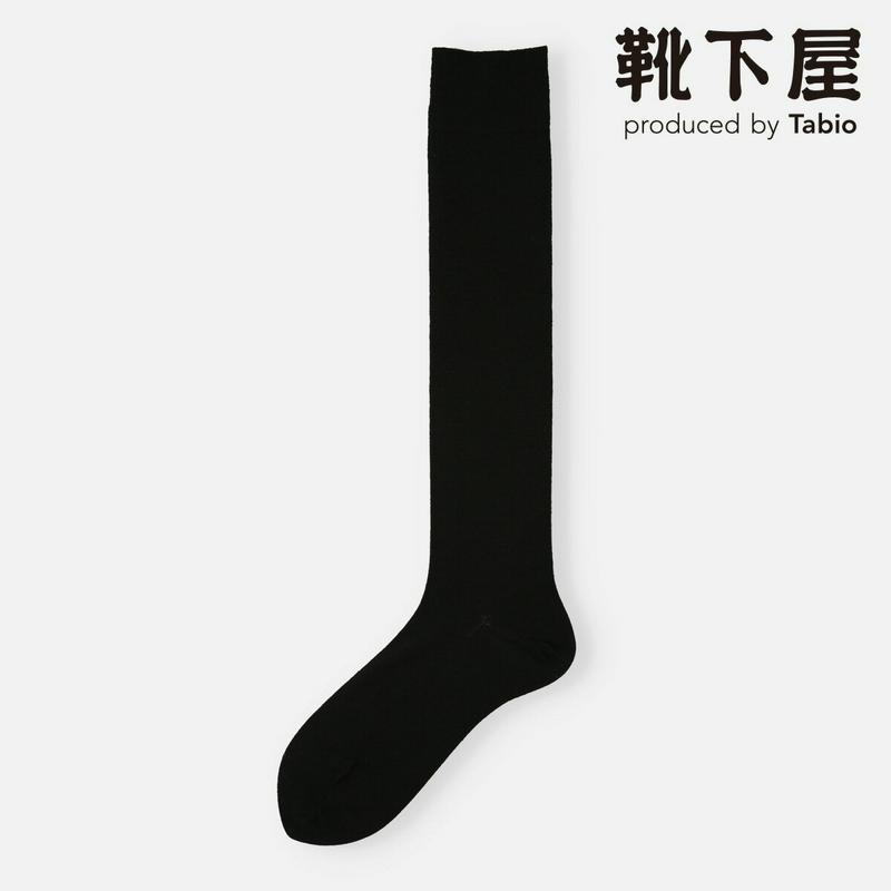 【公式 Tabio】 高級 ウール混 無地 ハイソックス / 靴下屋 靴下 タビオ くつ下 ハイ レディース 日本製 2401de2