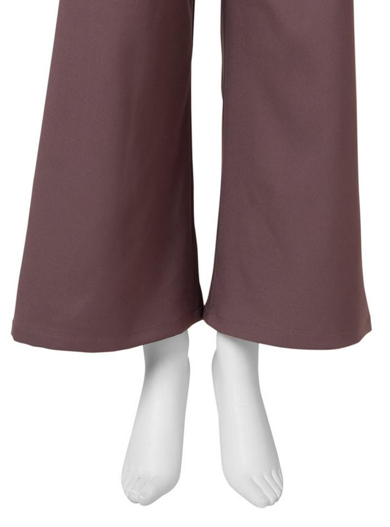 ビッグリングベルト付きワイドパンツ