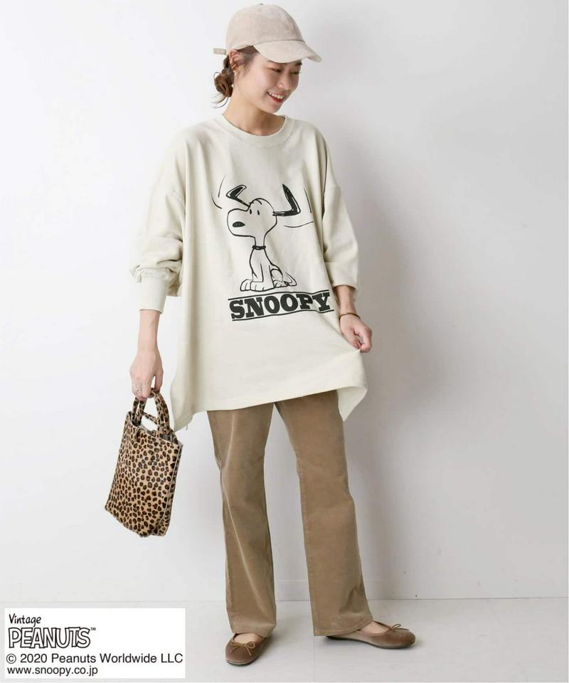 《追加》【PEANUTS】 SNOOPY スリットスウェット◆（JOURNAL STANDARD relume）