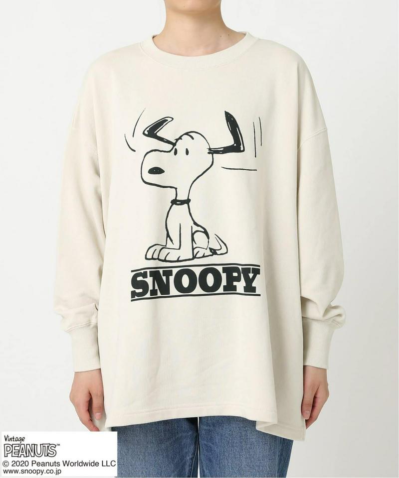 《追加》【PEANUTS】 SNOOPY スリットスウェット◆（JOURNAL STANDARD relume）