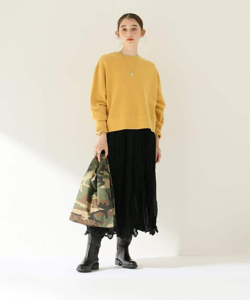 ピグメントクルーネッククロップドプルオーバー◆（JOURNAL STANDARD relume）