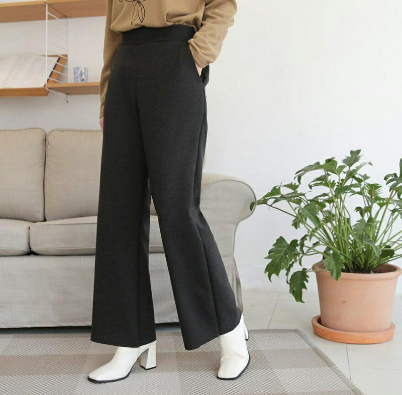 【新作10%OFF】ウエストバックゴムパンツ・全2色・t65034 レディース【pt】【韓国 ファッション ボトムス ズボン パ