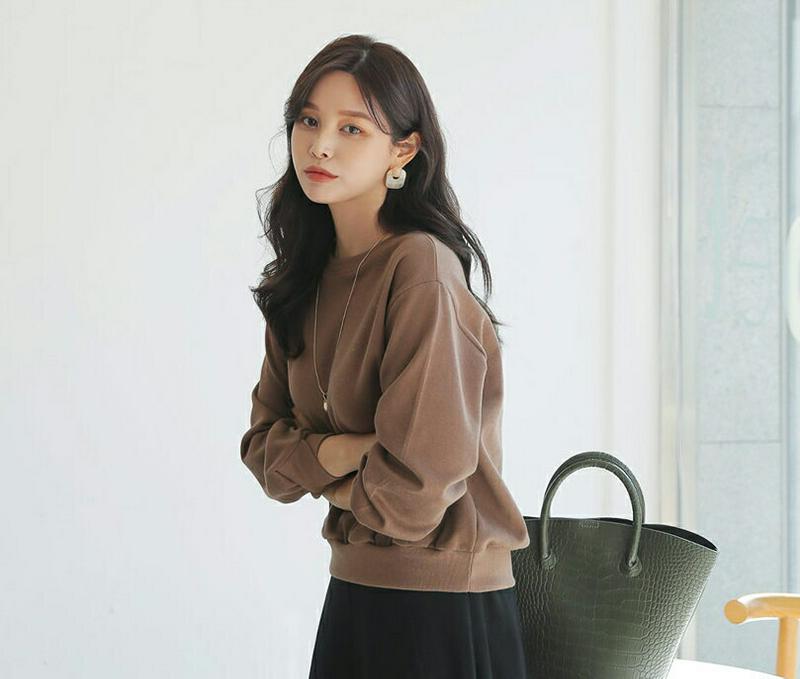 【新作10%OFF】裏起毛パフスウェット・全3色・b65000 レディース【tops】【韓国 ファッション トップス スウェット
