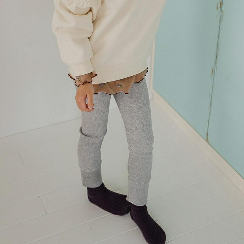 【キッズ20%OFF】裏起毛レギンスパンツ・u08481 キッズ【3~8才】【pt】【レギンス パンツ ズボン 裏起毛 単色 無