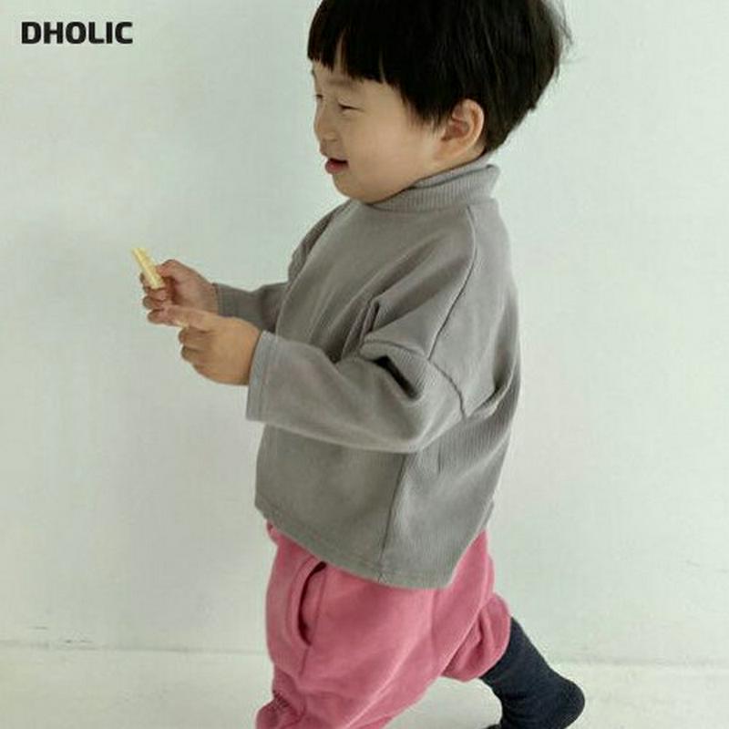 【キッズ20%OFF】ハイネック長袖Tシャツ(Kids)・u08497 キッズ【3~8才】【tops】【トップス Tシャツ 長袖