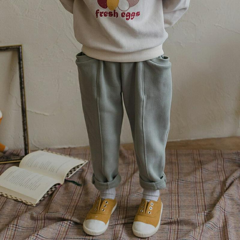 【キッズ20%OFF】裏起毛バギーパンツ・u08482 キッズ【3~8才】【pt】【パンツ ズボン ロングパンツ 長ズボン バギ