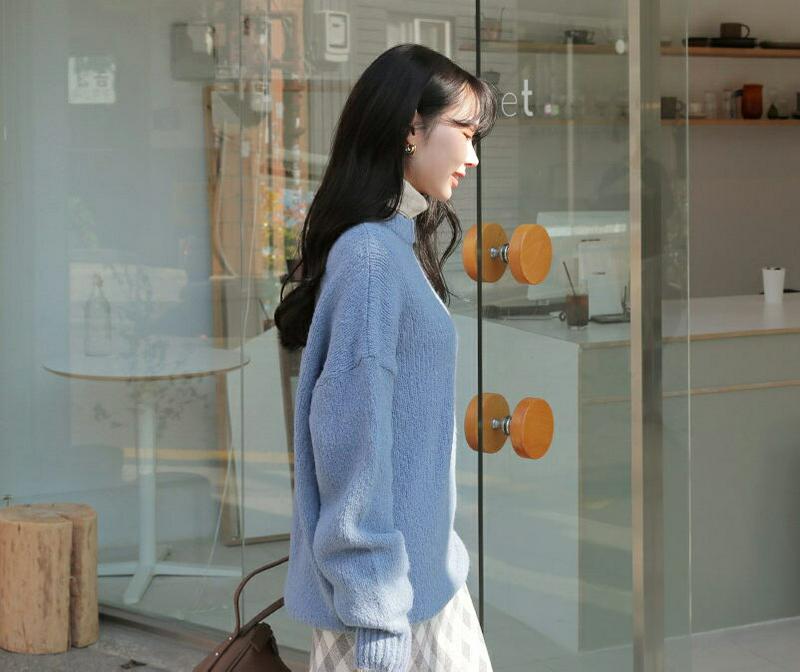 【新作10%OFF】ルーズニット・全5色・b65082 レディース【tops】【韓国 ファッション トップス ニット ニットトッ
