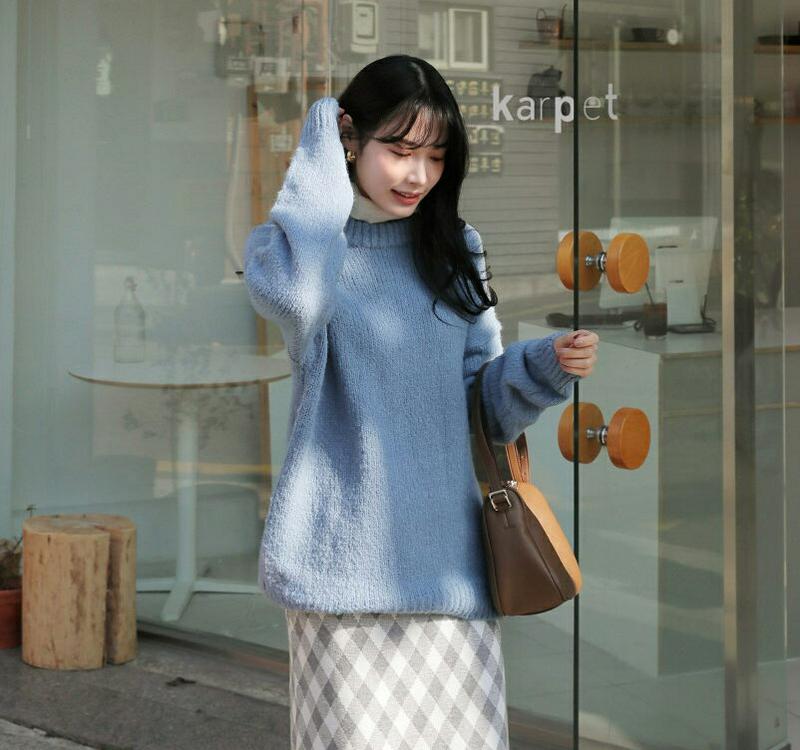 【新作10%OFF】ルーズニット・全5色・b65082 レディース【tops】【韓国 ファッション トップス ニット ニットトッ