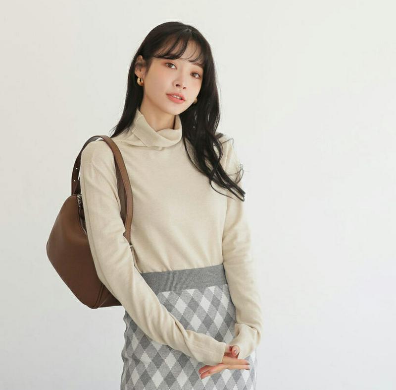 【新作10%OFF】ボタンタートルネックニット・全5色・t65002 レディース【tops】【韓国 ファッション トップス ニッ