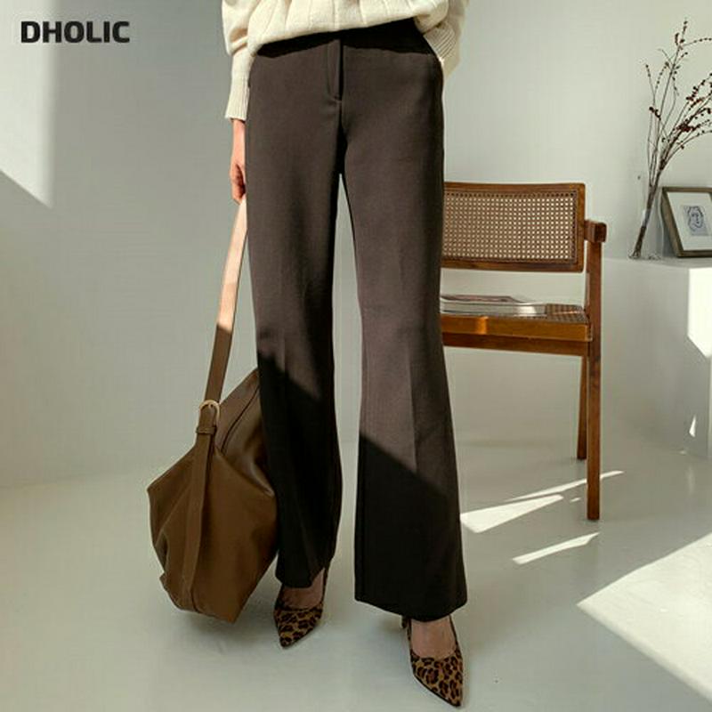 【新作10%OFF】裏起毛ブーツカットスラックス・全3色・t61043 レディース【pt】【韓国 ファッション ボトムス ズボン