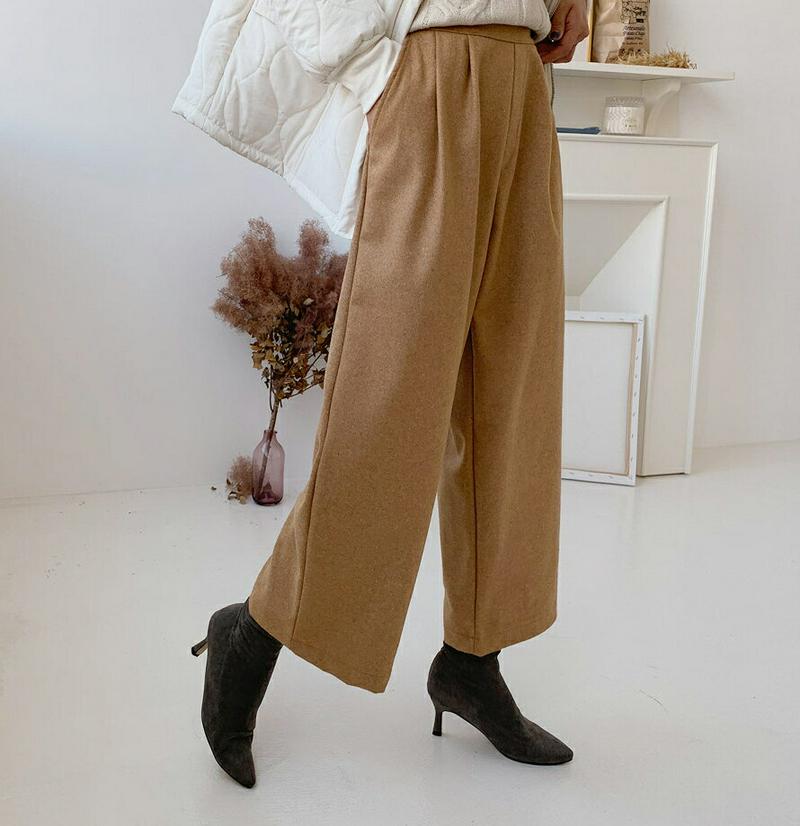 【新作10%OFF】ポケットワイドタックパンツ・全3色・t61045 レディース【pt】【韓国 ファッション ボトムス ズボン 