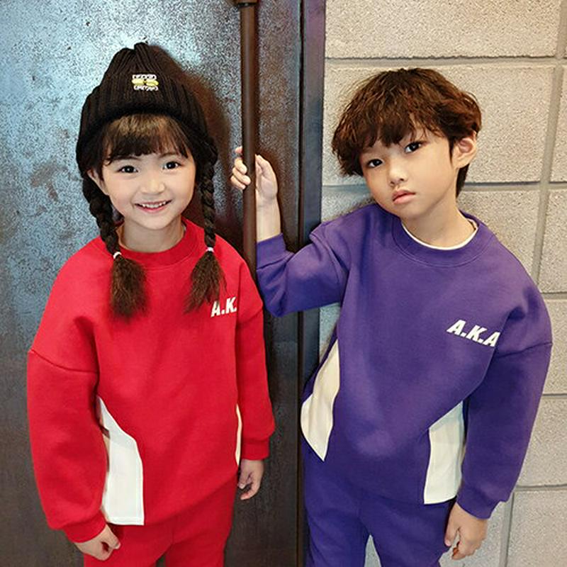 【キッズ20%OFF】裏起毛A.K.A上下SET(kids) ・u08420 キッズ【3~8才】【set】【セットアップ set