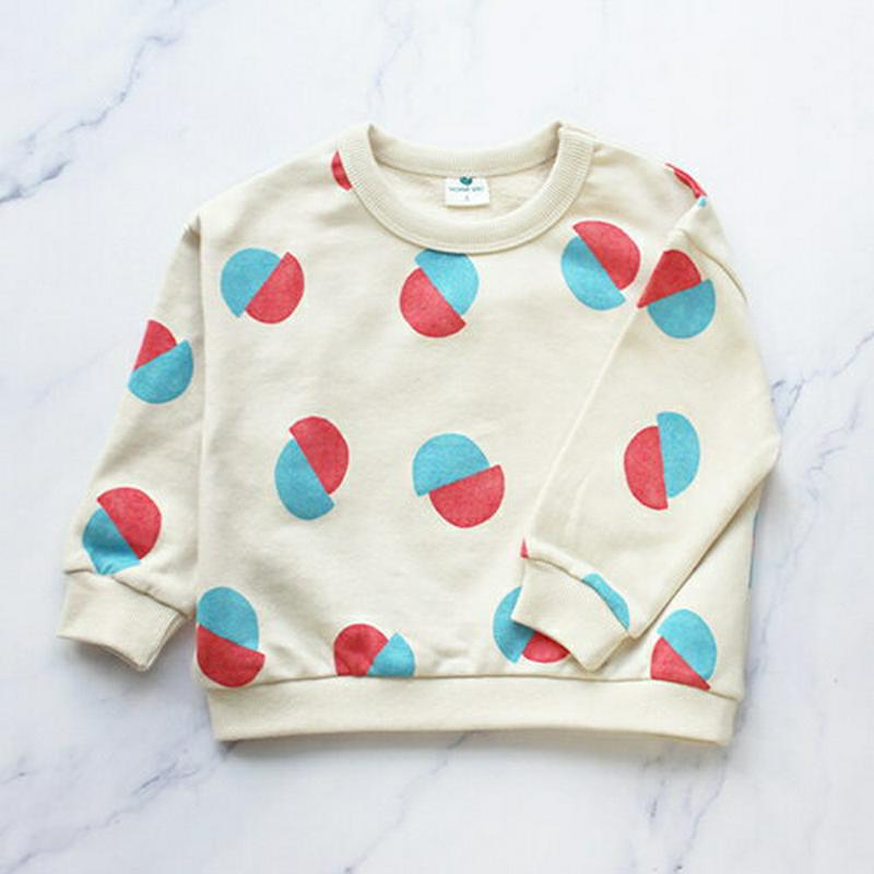 【キッズ20%OFF】サークルパターン上下SET(orange)・p008511 キッズ【3~8才】【set】【セットアップ s