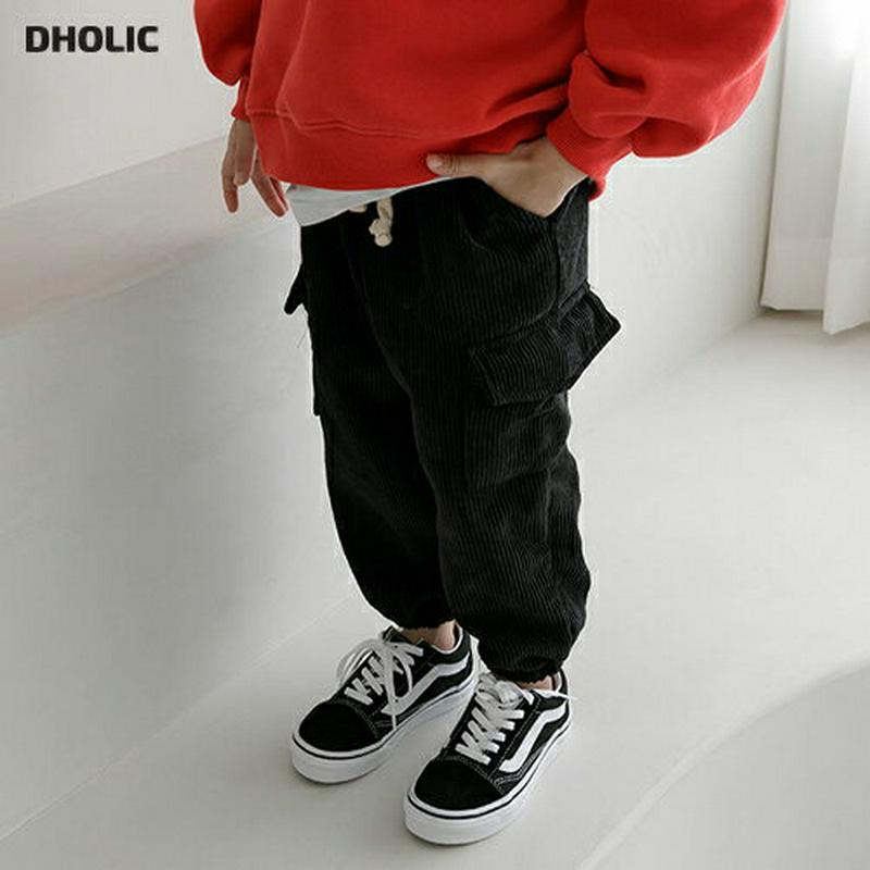 【キッズ20%OFF】裏起毛コーデュロイジョガーパンツ(junior) ・u08452 キッズ【3~8才】【pt】【パンツ ズボ