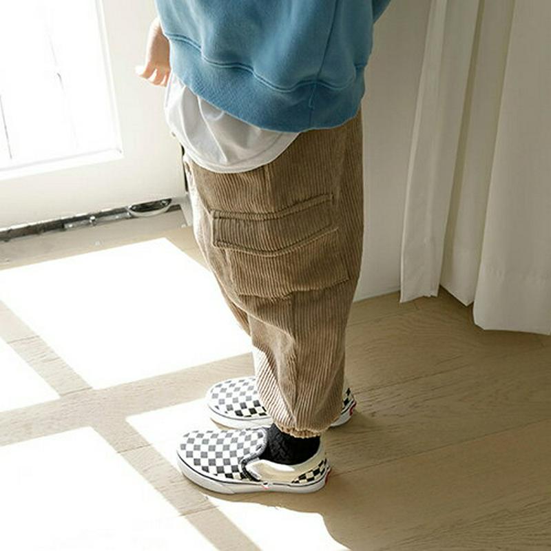 【キッズ20%OFF】裏起毛コーデュロイジョガーパンツ(junior) ・u08452 キッズ【3~8才】【pt】【パンツ ズボ