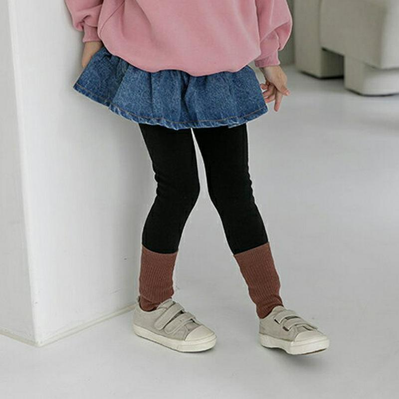 【キッズ20%OFF】デニムスカートレギンス(kids)・u08445 キッズ【3~8才】【pt】【スカートレギンス スカート 
