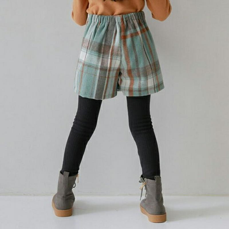 【キッズ20%OFF】チェックキュロットパンツ(ジュニア)・u08267 キッズ【9~17才】【pt】【キュロットパンツ キュロ