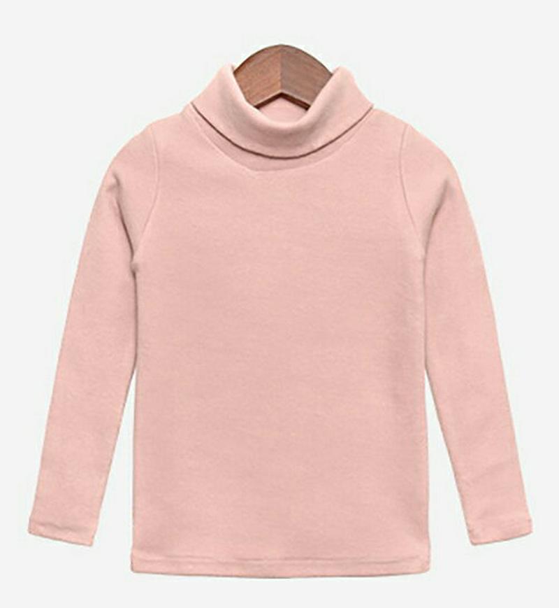 ソフトハイネックTシャツ(ジュニア)・p008352 キッズ【9~17才】【tops】【トップス Tシャツ 長袖 ハイネック ソフト 単色 無地 シンプル ベーシック カジュアル ラフ 女の子 男の子 秋 冬 韓国 韓国子供服 子供 こども 子供服 こども服】【KIDS】