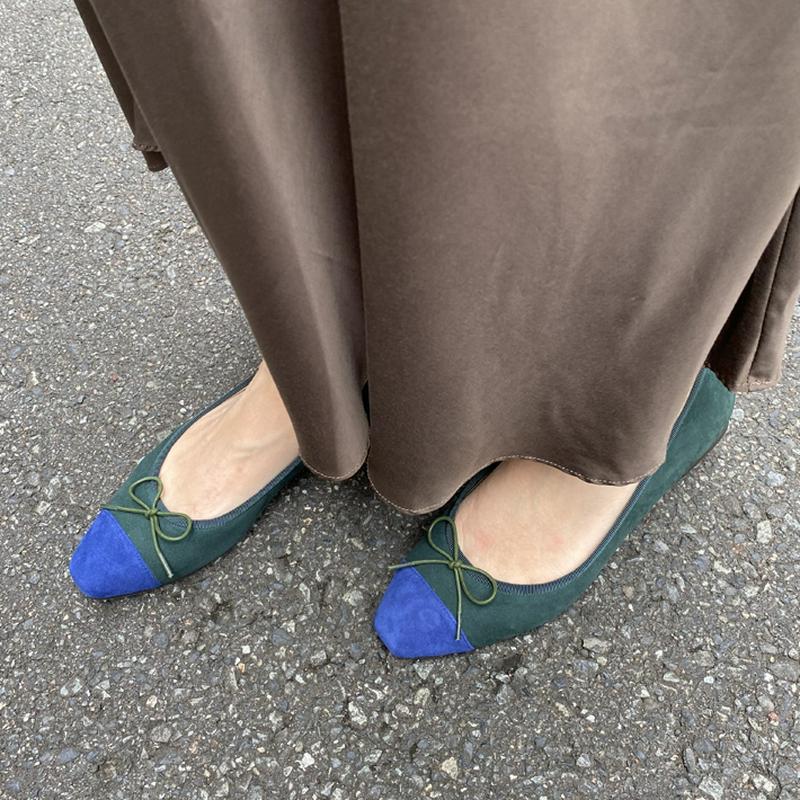 進化したすっきりトゥの大人顔バレエフラット☆