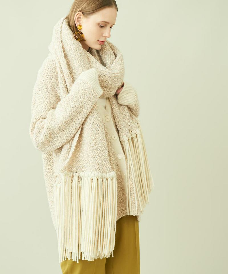 Mall mix fringe stole