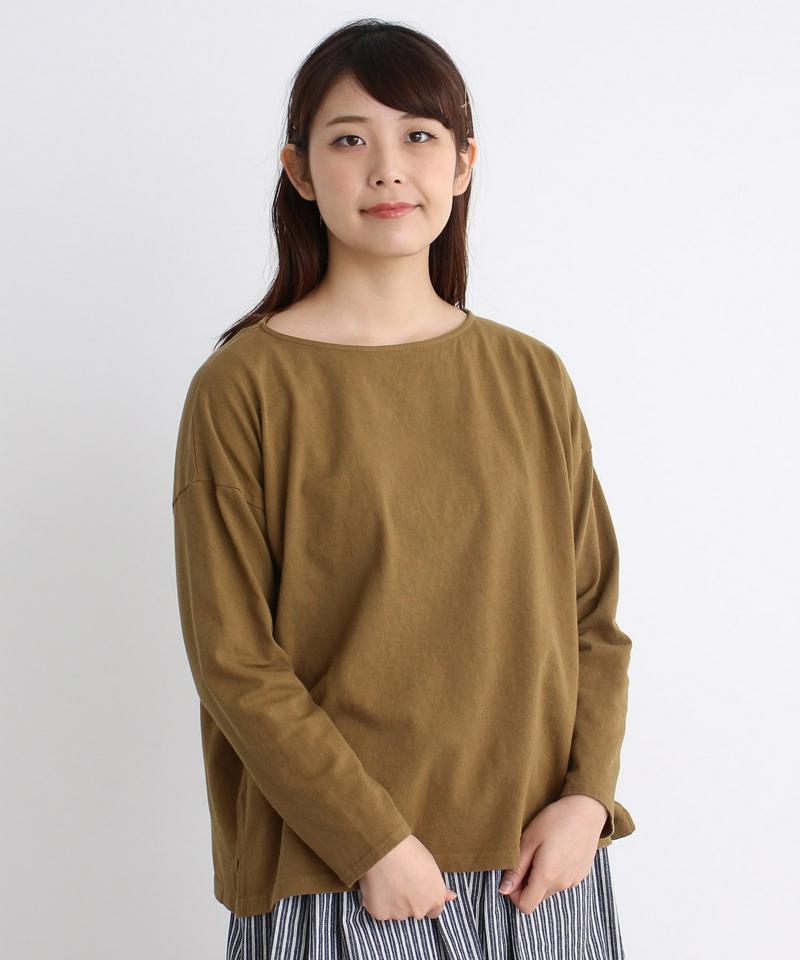 mat　製品染め天竺 ボートネックプルオーバー（mat quotidien）