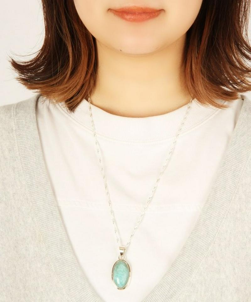 【フランス買付一点もの】アマゾナイトネックレス