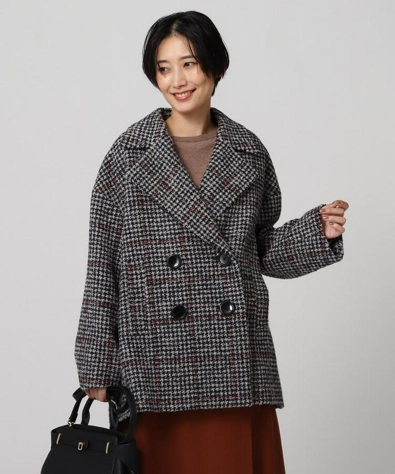 ナリヤループチェックコート