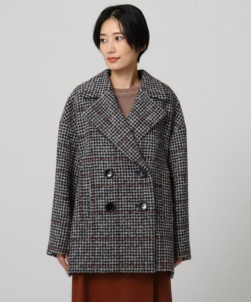 ナリヤループチェックコート