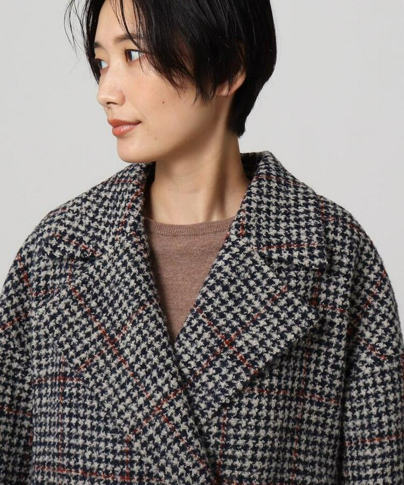 ナリヤループチェックコート