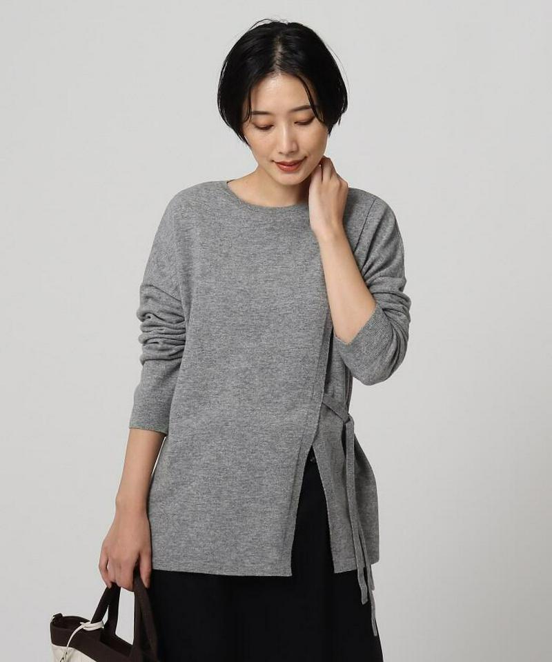 ジョイントウールラップ風プルオーバー