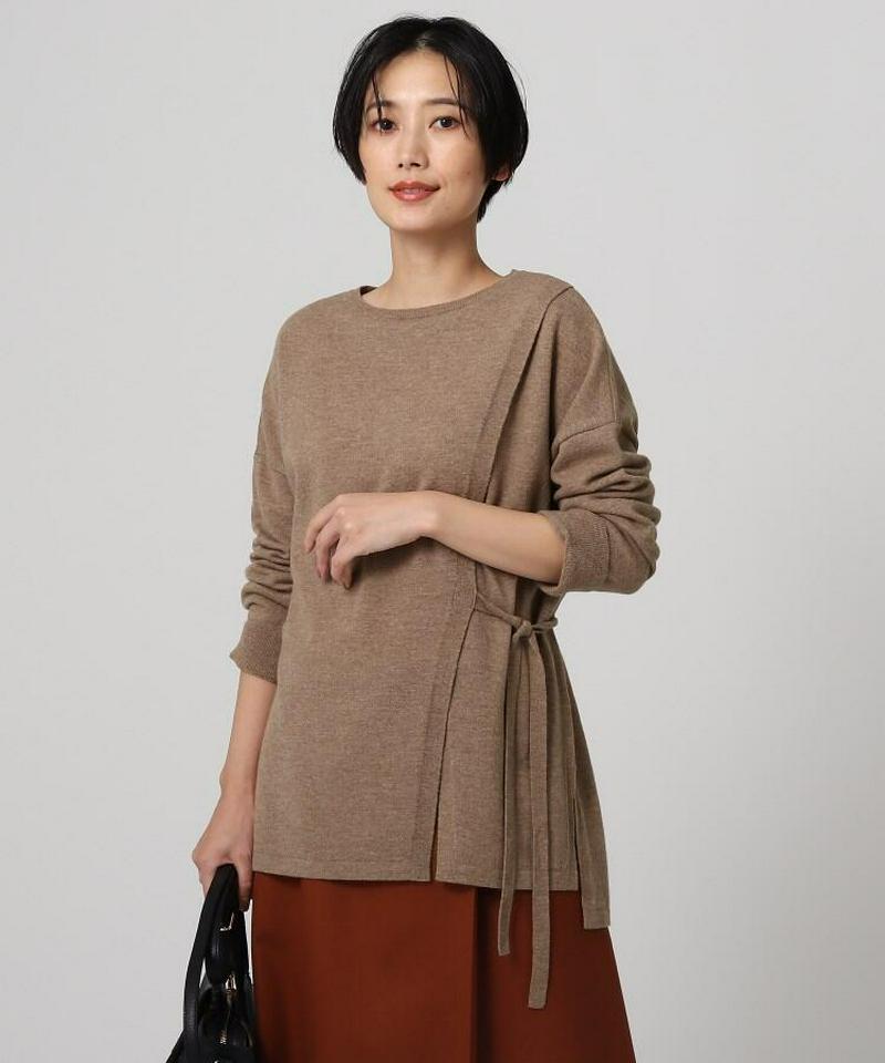 ジョイントウールラップ風プルオーバー