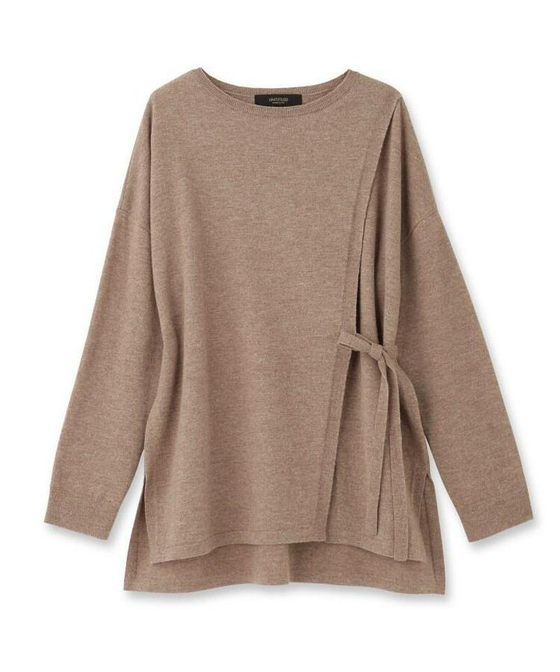 ジョイントウールラップ風プルオーバー