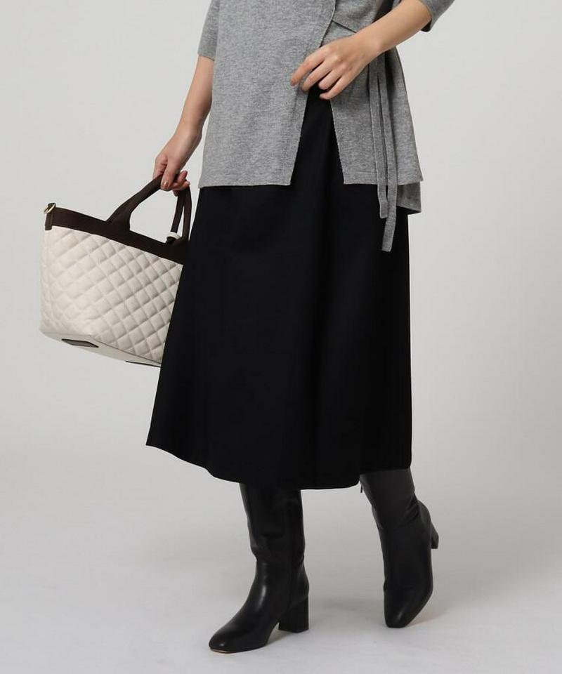 ファインサキソニーストレッチ ラップ風スカート