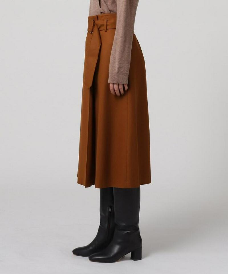 ファインサキソニーストレッチ ラップ風スカート