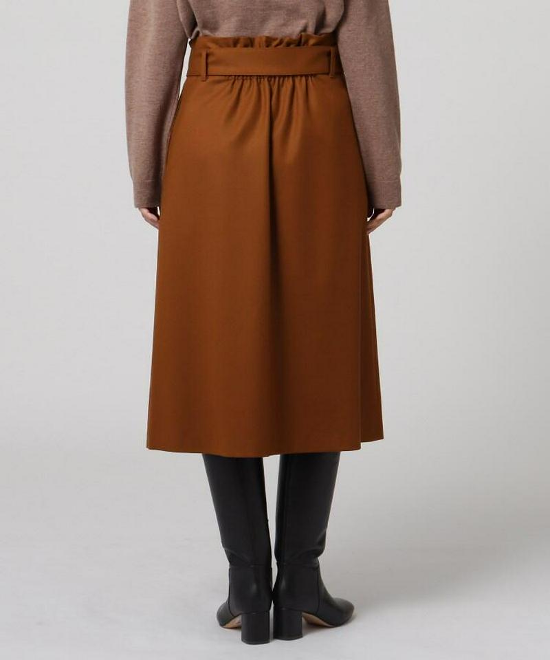 ファインサキソニーストレッチ ラップ風スカート