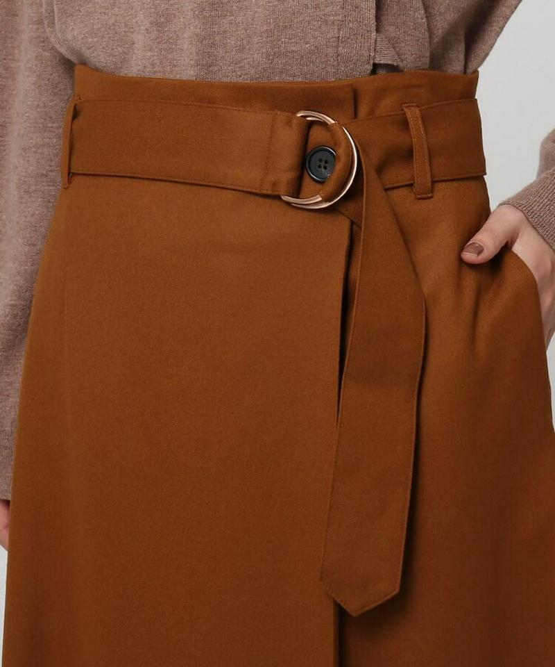 ファインサキソニーストレッチ ラップ風スカート