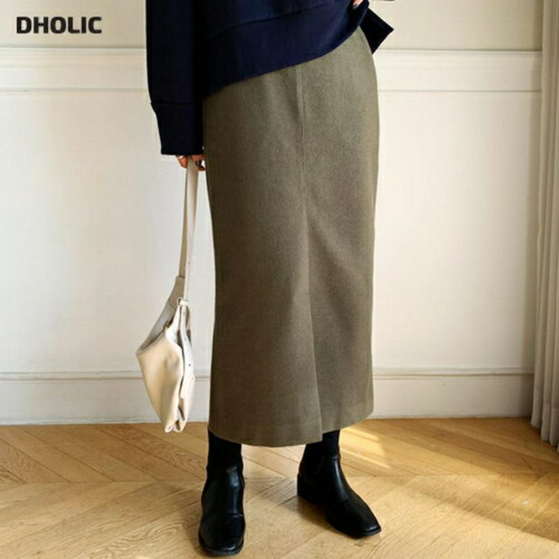 【新作10%OFF】Hラインスリットスカート・全3色・t56229 レディース【sk】【韓国 ファッション ボトムス スカート 