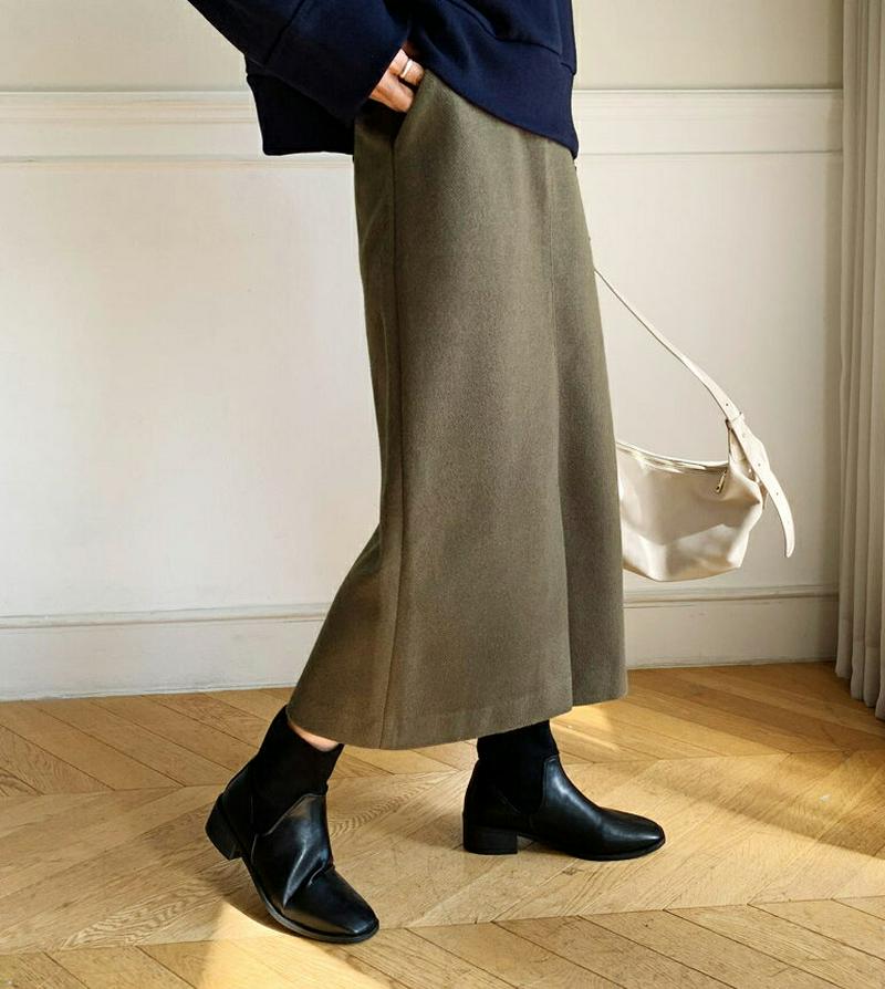 【新作10%OFF】Hラインスリットスカート・全3色・t56229 レディース【sk】【韓国 ファッション ボトムス スカート 