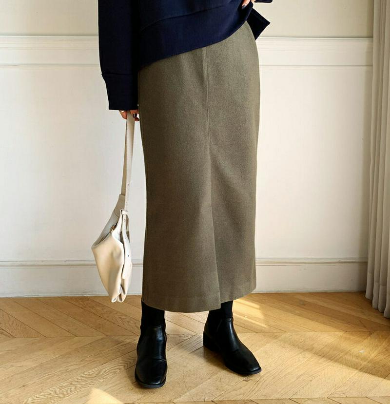 【新作10%OFF】Hラインスリットスカート・全3色・t56229 レディース【sk】【韓国 ファッション ボトムス スカート 